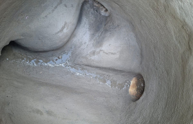 בור ביוב לאחר חידוש שיקום ואיטום